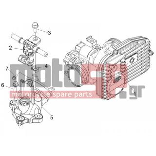 PIAGGIO - BEVERLY 400 IE TOURER E3 2008 - Engine/Transmission - Throttle body - Injector - Fittings insertion - 414837 - ΒΙΔΑ M6X25-B016774