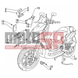 PIAGGIO - BEVERLY 200 < 2005 - Electrical - Electrical devices - 15856 - Βίδα M5x21