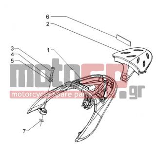 PIAGGIO - BEVERLY 500 < 2005 - Body Parts - grid back - 597150 - ΒΙΔΑ