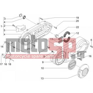 PIAGGIO - BEVERLY 500 2006 - Engine/Transmission - COVER sump - the sump Cooling - 620669 - ΚΑΠΑΚΙ ΑΕΡΟΣ ΙΜΑΝΤΑ