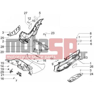 PIAGGIO - BEVERLY 500 2005 - Body Parts - Central fairing - Sill - 258249 - ΒΙΔΑ M4,2x19 (ΛΑΜΑΡΙΝΟΒΙΔΑ)