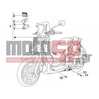 PIAGGIO - BEVERLY 500 2005 - Electrical - Complex harness - 584805 - ΚΑΛΩΔΙΩΣΗ ΚΕΝΤΡΙΚΗ BEVERLY 500