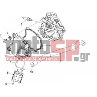 PIAGGIO - BEVERLY 125 2005 - Engine/Transmission - COVER head - 638853 - ΜΠΟΥΖΙ NGK CR8EB SCOOTER