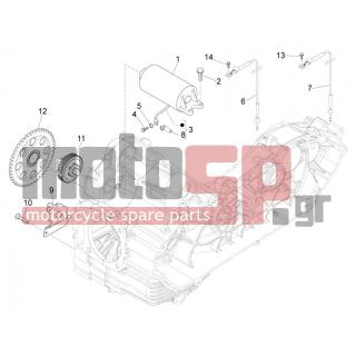 PIAGGIO - BEVERLY 500 CRUISER E3 2007 - Engine/Transmission - Start - Electric starter - 828109 - ΛΑΜΑΡΙΝΑ ΚΟΡΩΝΑΣ SC 400-500 Π.Μ