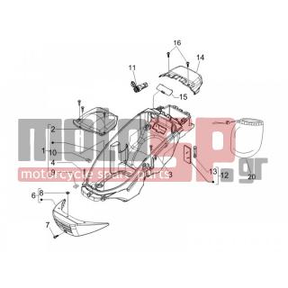 PIAGGIO - BEVERLY 500 CRUISER E3 2007 - Body Parts - bucket seat - 258249 - ΒΙΔΑ M4,2x19 (ΛΑΜΑΡΙΝΟΒΙΔΑ)