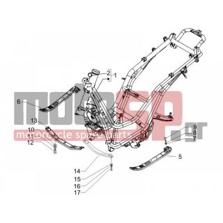 PIAGGIO - BEVERLY 500 CRUISER E3 2012 - Frame - Frame / chassis - 577901 - ΤΡΑΒΕΡΣΑ BEV 500-SCAR LIGHT ΜΠΡΟΣ
