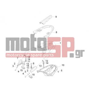 PIAGGIO - BEVERLY 500 CRUISER E3 2007 - Body Parts - grid back - 640939 - ΒΙΔΑ