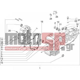 PIAGGIO - BEVERLY 500 IE E3 2007 - Engine/Transmission - OIL PAN - 833701 - ΡΟΥΛΕΜΑΝ 6204/C3H