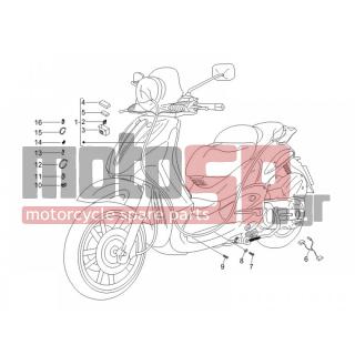 PIAGGIO - BEVERLY 500 IE E3 2007 - Electrical - Complex harness - 639575 - ΚΑΛΩΔΙΩΣΗ ΚΕΝΤΡΙΚΗ BEVERLY 500 Ε3