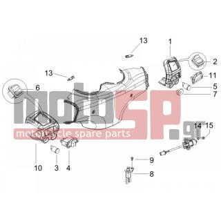 PIAGGIO - BEVERLY 125 2006 - Electrical - Switchgear - Switches - Buttons - Switches - 583575 - ΒΑΛΒΙΔΑ ΜΑΝ ΣΤΟΠ-ΜΙΖΑ SCOOTER (ΠΡΙΖΑ)