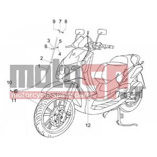 PIAGGIO - BEVERLY 125 2006 - Frame - cables - 15585 - ΒΙΔΑ