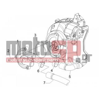 PIAGGIO - CARNABY 125 4T E3 2009 - Engine/Transmission - WHATER PUMP - 877528 - ΚΑΠΑΚΙ ΤΡΟΜΠΑΣ ΝΕΡΟΥ SCOOTER 125/300 3ΕΞ