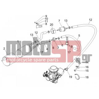 PIAGGIO - CARNABY 125 4T E3 2009 - Engine/Transmission - supply system - 654935 - ΒΑΛΒΙΔΑ ΒΕΝΖΙΝΗΣ CARNABY