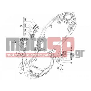 PIAGGIO - CARNABY 125 4T E3 2009 - Frame - Frame / chassis - 975805 - ΒΙΔΑ M5X16