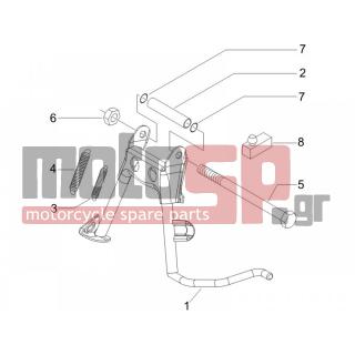 PIAGGIO - CARNABY 125 4T E3 2007 - Frame - Stands - 273754 - Ο-ΡΙΝΓΚ ΠΕΙΡΟΥ ΣΤΑΝ SCOOTER 50<>300