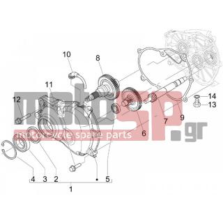 PIAGGIO - CARNABY 125 4T E3 2009 - Engine/Transmission - complex reducer - 485703 - ΦΛΑΝΤΖΑ ΤΑΠΑΣ ΛΑΔΙΟΥ