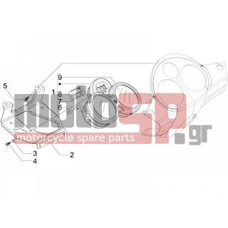 PIAGGIO - CARNABY 125 4T E3 2007 - Electrical - Complex instruments - Cruscotto - 164634 - ΛΑΜΠΑ 12V 1.2W T5 ΟΡΓΑΝΩΝ