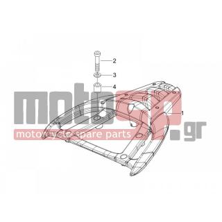 PIAGGIO - CARNABY 125 4T E3 2008 - Body Parts - grid back - 65296800ET - ΣΧΑΡΑ ΠΙΣΩ CARNABY
