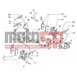 PIAGGIO - CARNABY 125 4T E3 2007 - Brakes - brake lines - Brake Calipers - 265451 - ΒΙΔΑ ΜΑΡΚ ΔΑΓΚΑΝΑΣ