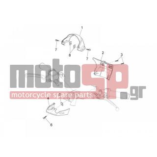 PIAGGIO - CARNABY 300 4T IE CRUISER 2011 - Body Parts - COVER steering - 65567000AL - ΚΑΠΑΚΙ ΤΙΜ ΕΣ CARNABY CRUISER ΜΠΛΕ 232/Α