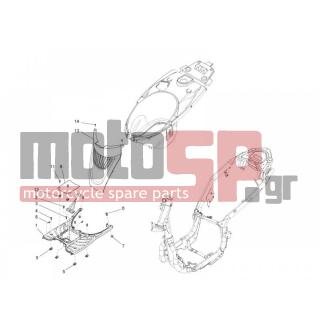 PIAGGIO - CARNABY 300 4T IE CRUISER 2011 - Body Parts - Central fairing - Sill - 653261000C - ΚΑΠΑΚΙ ΜΠΑΤΑΡΙΑΣ CARNABY