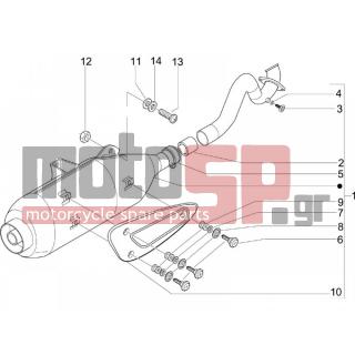 PIAGGIO - BEVERLY 125 2006 - Exhaust - silencers - 599208 - ΒΙΔΑ ΠΙΣ ΦΑΝΟΥ Μ8Χ35
