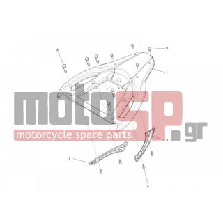 PIAGGIO - CARNABY 300 4T IE CRUISER 2011 - Body Parts - grid back - 270793 - ΒΙΔΑ D3,8x16