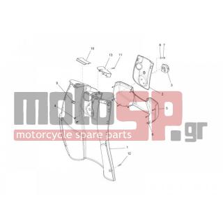 PIAGGIO - CARNABY 300 4T IE CRUISER 2010 - Body Parts - Storage Front - Extension mask - CM178601 - ΒΙΔΑ TORX