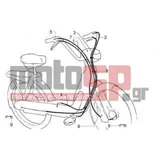 PIAGGIO - CIAO < 2005 - Frame - cables - 270499 - Ντίζα φρένου πίσω