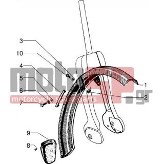 PIAGGIO - CIAO 1999 - Body Parts - FRONT feather - 12533 - Ροδέλα με οδόντωση 6,6x11x0