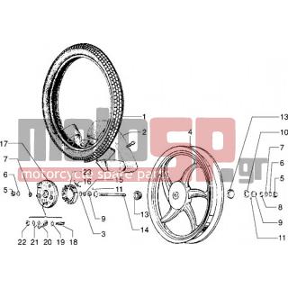 PIAGGIO - CIAO 1999 - Frame - Wheel front alloy - 114415 - ΠΑΞΙΜΑΔΙ