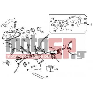 PIAGGIO - DIESIS 50 < 2005 - Electrical - Electrical devices - ODN00G01025301 - ΚΑΛΩΔΙΩΣΗ ΚΕΝΤΡΙΚΗ DIESIS 50