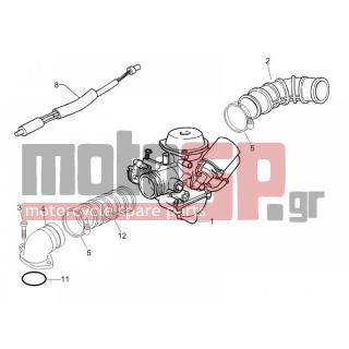 PIAGGIO - FLY 100 4T 2007 - Engine/Transmission - CARBURETOR COMPLETE UNIT - Fittings insertion - 583496 - ΑΝΤΙΣΤΑΣΗ ΚΑΡΜΠΥΛΑΤΕΡ ΖΙΡ50 4Τ-FLY50 4T