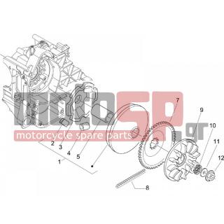 PIAGGIO - FLY 100 4T 2006 - Engine/Transmission - driving pulley - 289519 - ΠΑΞΙΜΑΔΙ ΑΣΦΑΛΕΙΑΣ SCOOTER 50125 2T-4T