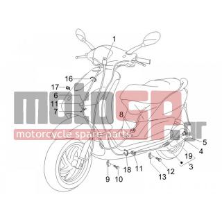 PIAGGIO - FLY 100 4T 2007 - Frame - cables - 179640 - ΜΠΑΛΑΚΙ ΝΤΙΖΑΣ ΦΡΕΝΟΥ