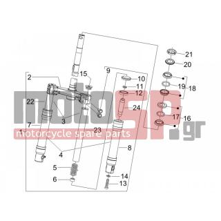 PIAGGIO - FLY 100 4T 2007 - Αναρτήσεις - Fork / bottle steering - Complex glasses