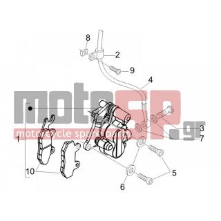 PIAGGIO - FLY 100 4T 2006 - Brakes - brake lines - Brake Calipers - CM068301 - ΔΑΓΚΑΝΑ ΜΠΡ ΦΡ RU-BE200-Χ8250-FLY100-BOU