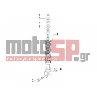 PIAGGIO - FLY 100 4T 2008 - Suspension - Place BACK - Shock absorber - 267038 - ΡΟΔΕΛΛΑ