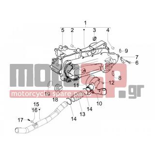 PIAGGIO - FLY 100 4T 2009 - Engine/Transmission - COVER sump - the sump Cooling - 239388 - ΑΠΟΣΤΑΤΗΣ ΚΑΡΤΕΡ BEVERLY-NEXUS