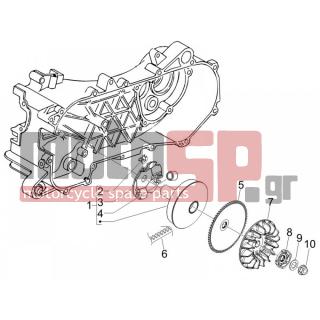 PIAGGIO - FLY 100 4T 2013 - Engine/Transmission - driving pulley - 848522 - ΡΑΟΥΛΑ ΒΑΡ FLY-DERBI BOULEV 100 (X6 ΤΕΜ)