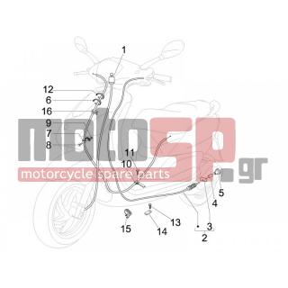 PIAGGIO - FLY 100 4T 2009 - Frame - cables - 140435 - ΕΛΑΤΗΡΙΑΚΙ
