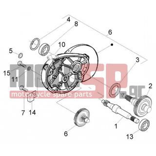PIAGGIO - FLY 125 4T < 2005 - Engine/Transmission - AXIS WHEEL BACK - 485912 - Radial ball bearing 15x42x13