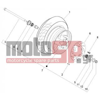 PIAGGIO - FLY 125 4T < 2005 - Frame - FRONT wheel - 271740 - ΠΑΞΙΜΑΔΙ ΜΠΡ ΤΡ TYPHOON-X8-SHIVER-DORSO