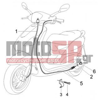 PIAGGIO - FLY 125 4T < 2005 - Electrical - Cables odometer-back brake - 179640 - ΜΠΑΛΑΚΙ ΝΤΙΖΑΣ ΦΡΕΝΟΥ