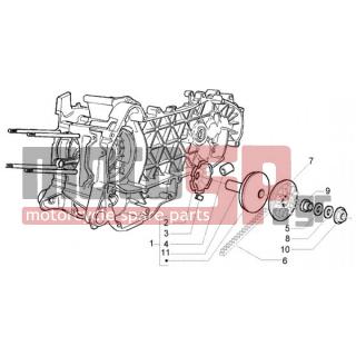 PIAGGIO - FLY 125 4T < 2005 - Engine/Transmission - pulley drive - CM1038015 - ΡΑΟΥΛΑ ΒΑΡ SCOOTER 125-150 4T 10gr ΣΕΤ