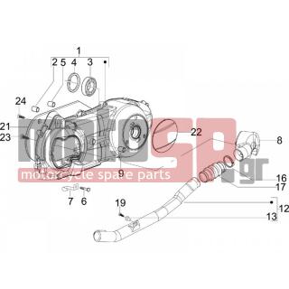 PIAGGIO - FLY 125 4T 2006 - Engine/Transmission - COVER sump - the sump Cooling - 430264 - ΒΙΔΑ M5X10