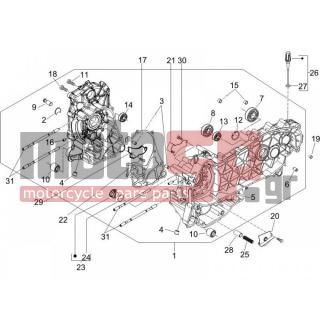 PIAGGIO - FLY 125 4T 2006 - Engine/Transmission - OIL PAN - 830061 - ΠΑΞΙΜΑΔΙ M5X16
