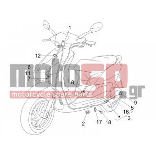 PIAGGIO - FLY 125 4T 2007 - Frame - cables - 709674 - ΒΙΔΑ M6X20