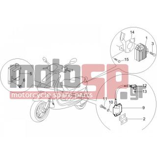 PIAGGIO - FLY 125 4T 2006 - Electrical - Voltage regulator -Electronic - Multiplier - 434541 - ΒΙΔΑ M6X16 SCOOTER CL10,9