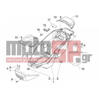PIAGGIO - BEVERLY 125 E3 2008 - Body Parts - bucket seat - 620756000C - ΚΑΠΑΚΙ ΜΠΑΤΑΡΙΑΣ BEVERLY CRUIS-TOURER